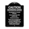 Signmission Designer Series-Caution Automatic Gates No Playing Gate Is Timed For One, 24" x 18", BS-1824-9992 A-DES-BS-1824-9992 - alternate 1